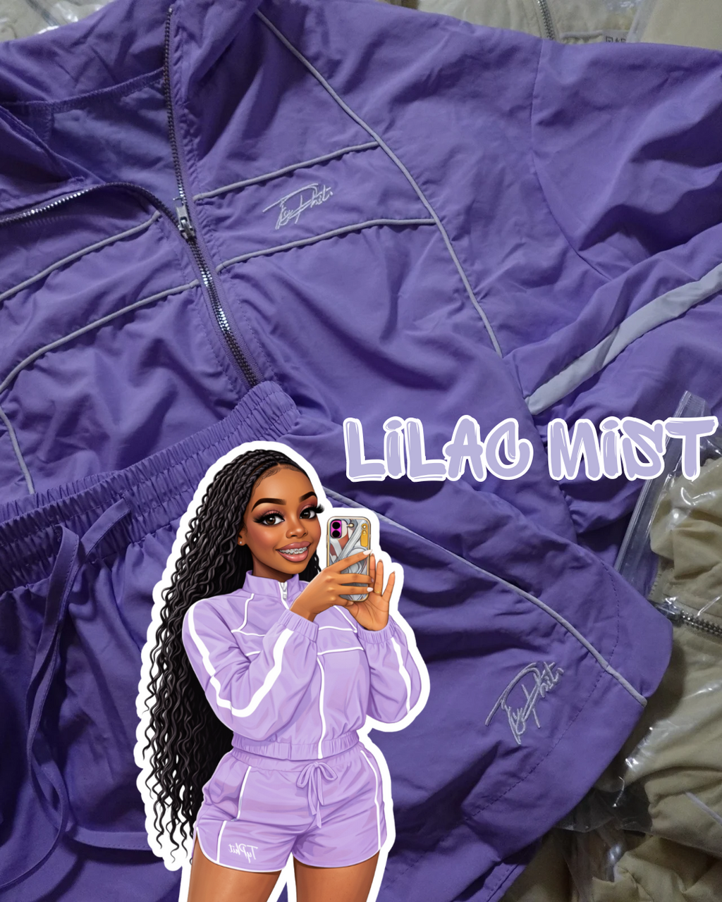 Lilac Mist Windbreaker Set